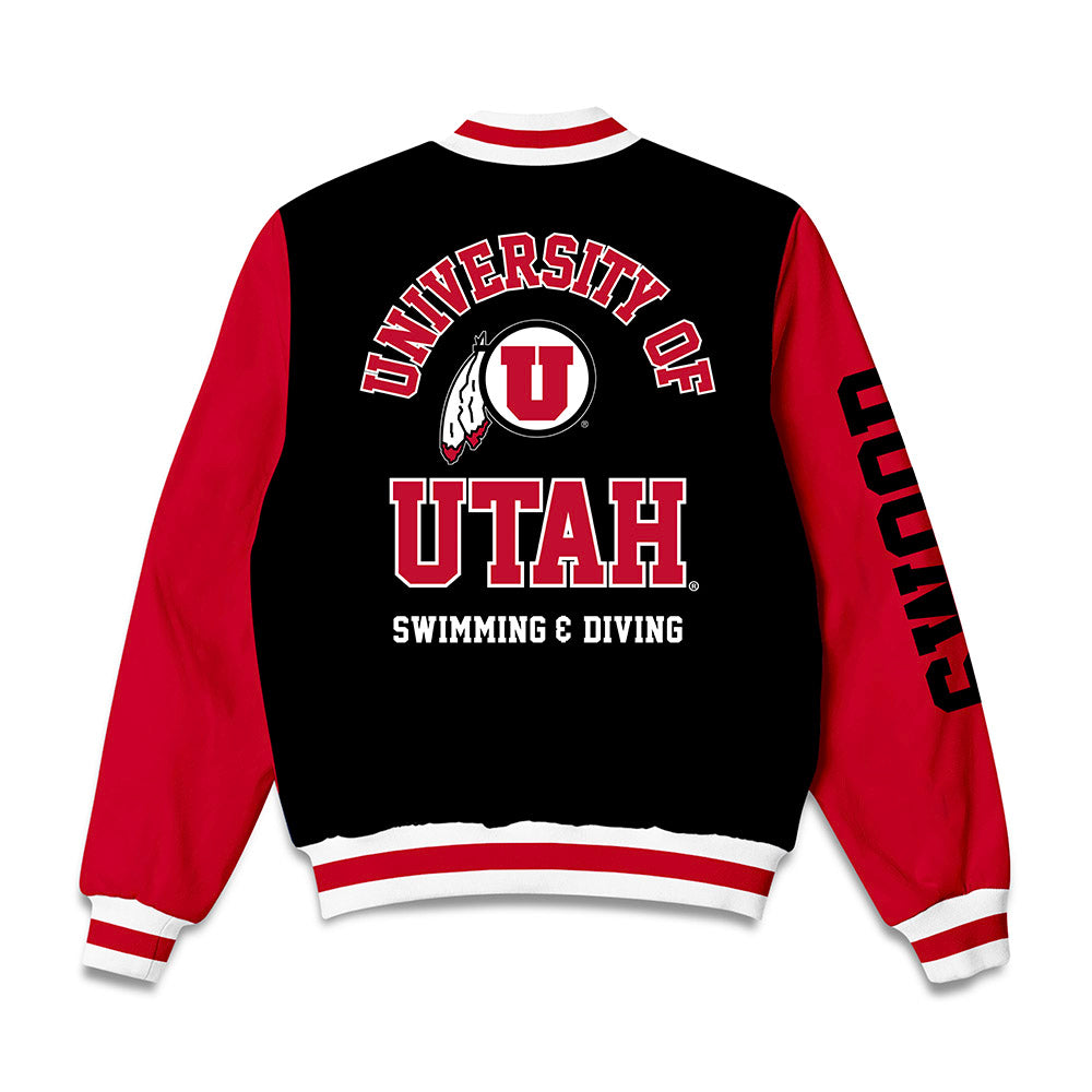 Utah - NCAA Women's Swimming & Diving : Megan Legarth - Bomber Jacket-1