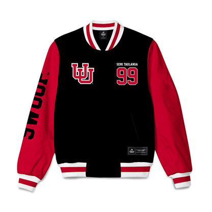 Utah - NCAA Football : Semi Taulanga - Bomber Jacket-0