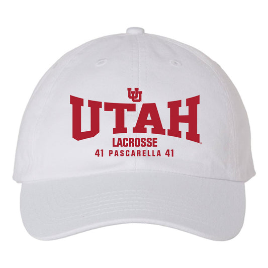 Utah - NCAA Men's Lacrosse : Marco Pascarella - Dad Hat