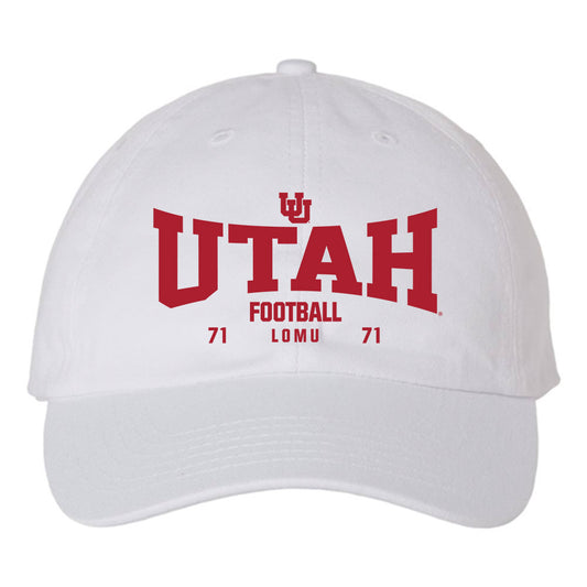 Utah - NCAA Football : Caleb Lomu - Dad Hat