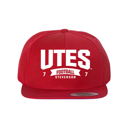 Utah - NCAA Football : Justin Stevenson - Snapback Hat-0