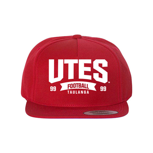 Utah - NCAA Football : Semi Taulanga - Snapback Hat-0
