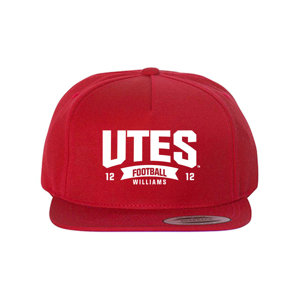 Utah - NCAA Football : Zacharyus Williams - Snapback Hat