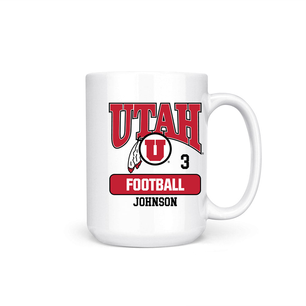 Utah - NCAA Football : Nate Johnson - Coffee Mug-0