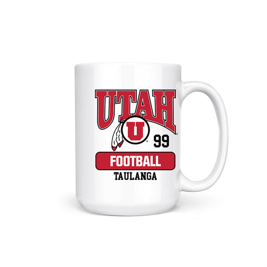 Utah - NCAA Football : Semi Taulanga - Coffee Mug-0