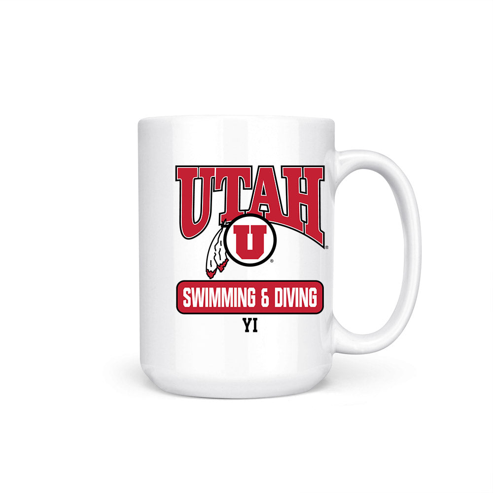 Utah - NCAA Men's Swimming & Diving : Daniel Yi - Coffee Mug-0