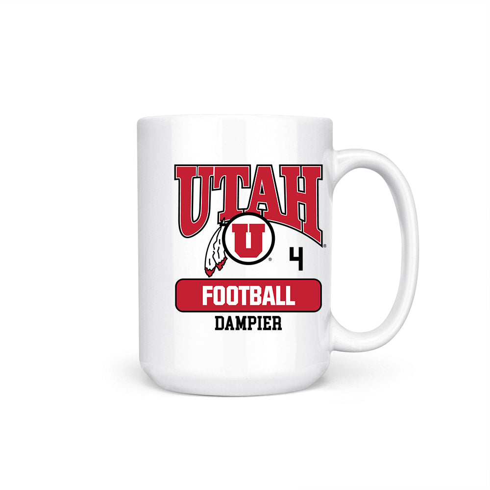 Utah - NCAA Football : Devon Dampier - Coffee Mug-0