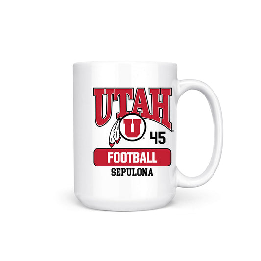 Utah - NCAA Football : Pupualii Sepulona - Coffee Mug-0