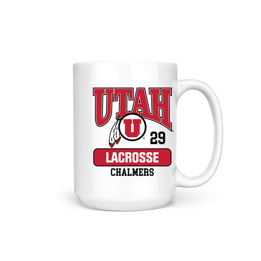 Utah - NCAA Men's Lacrosse : Nathan Chalmers - Coffee Mug-0