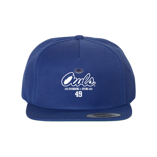 FAU - NCAA Men's Swimming & Diving : Logan Thornsberry - Snapback Hat