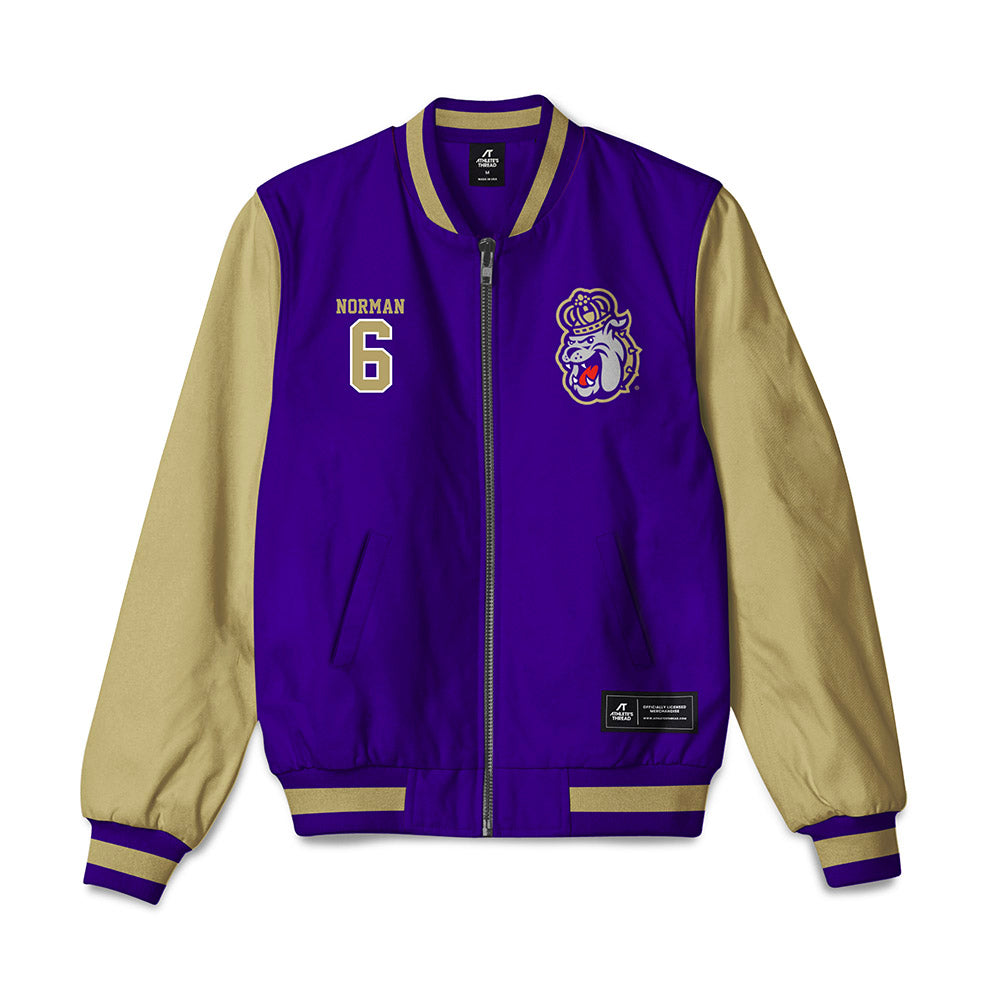 JMU - NCAA Women's Volleyball : Addie Norman - Bomber Jacket-0