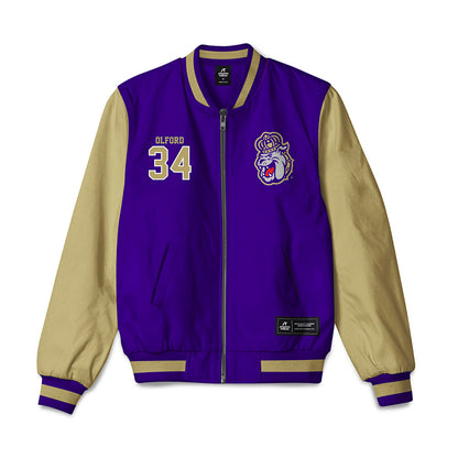 JMU - NCAA Football : Jamal Olford - Bomber Jacket-0