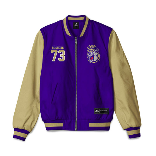 JMU - NCAA Football : Evan Bushong - Bomber Jacket-0