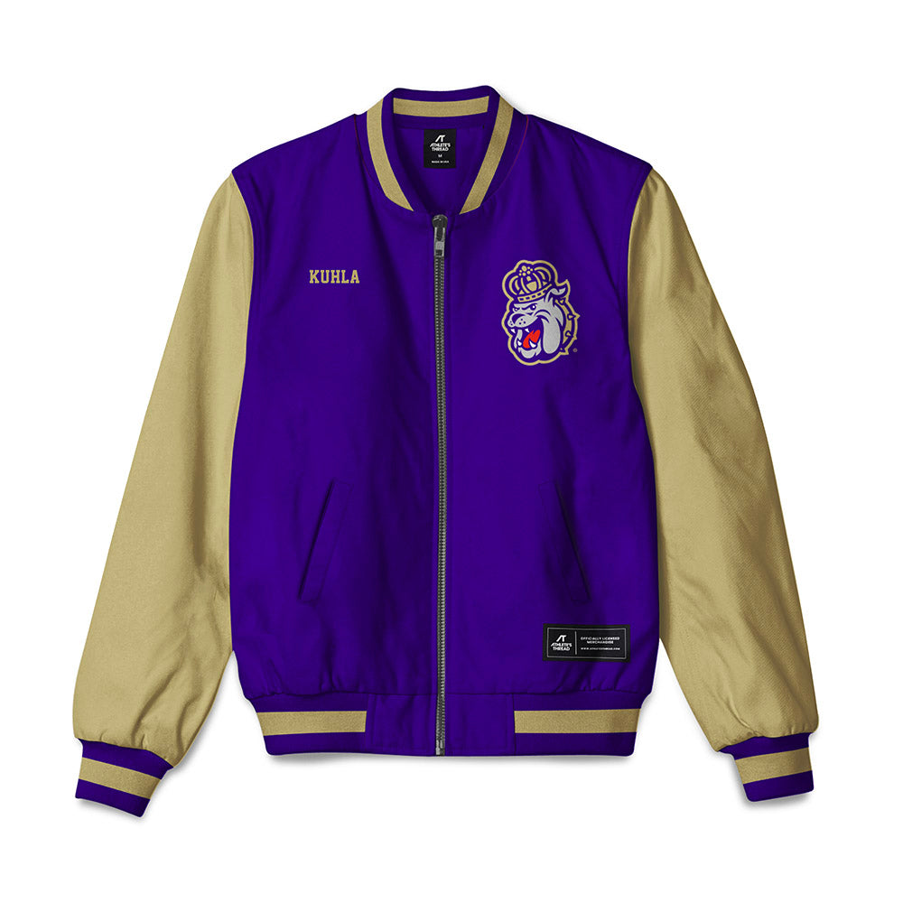 JMU - NCAA Men's Golf : Garrett Kuhla - Bomber Jacket-0