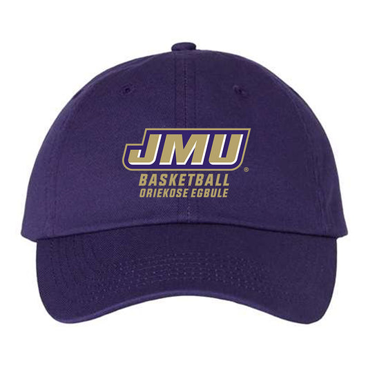 JMU - NCAA Men's Basketball : Oriekose Egbule - Dad Hat-0