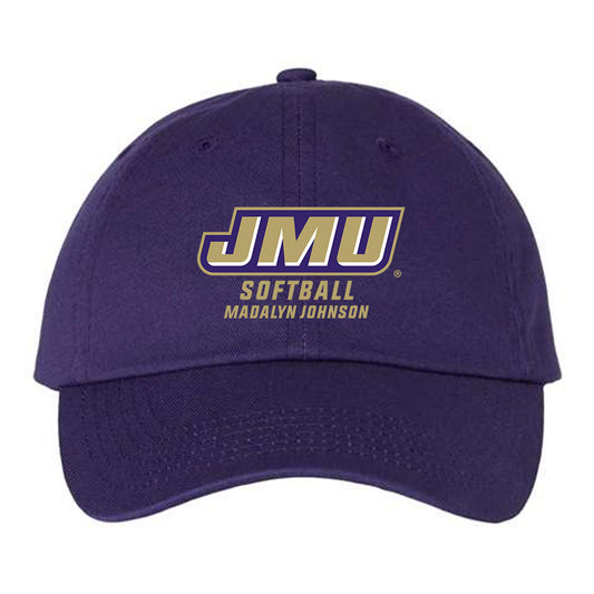 JMU - NCAA Softball : Madalyn Johnson - Dad Hat-0