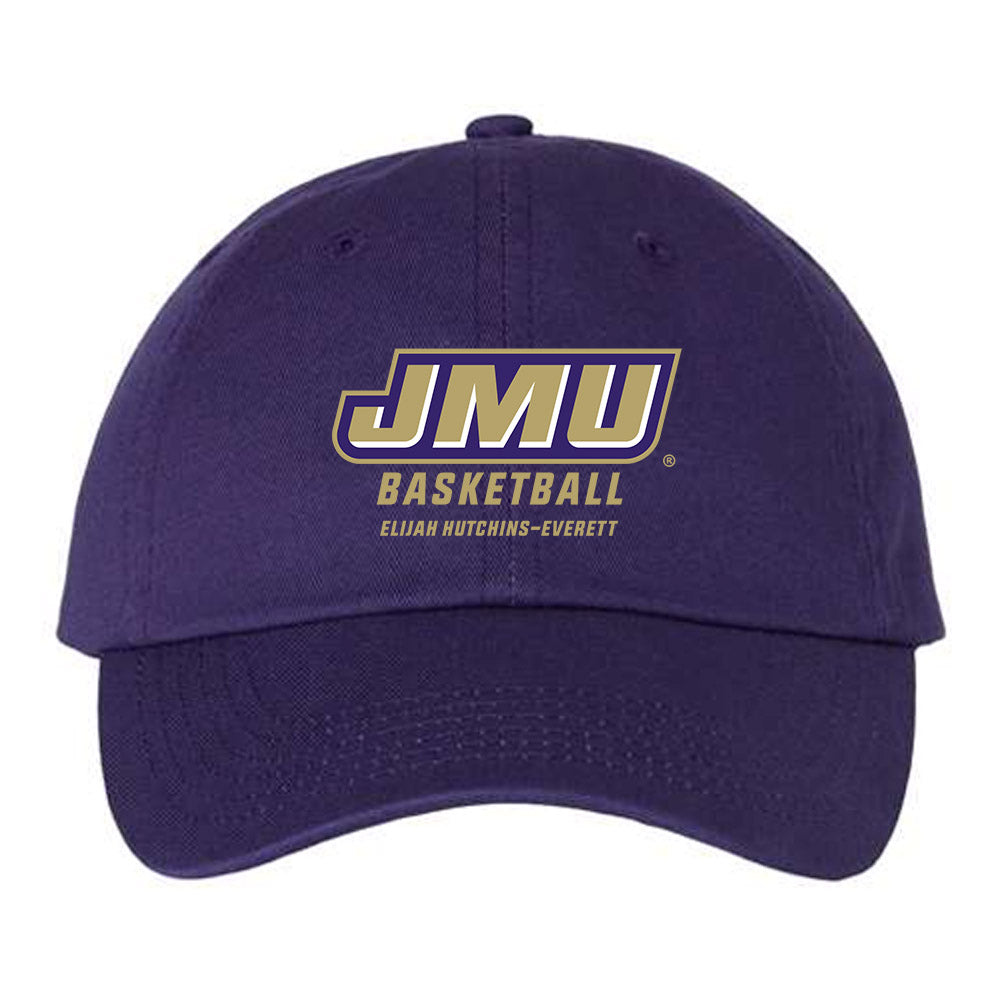 JMU - NCAA Men's Basketball : Elijah Hutchins-Everett - Dad Hat-0