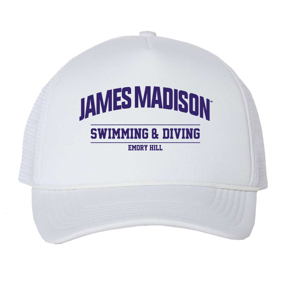 JMU - NCAA Women's Swimming & Diving : Emory Hill - Trucker Hat-0