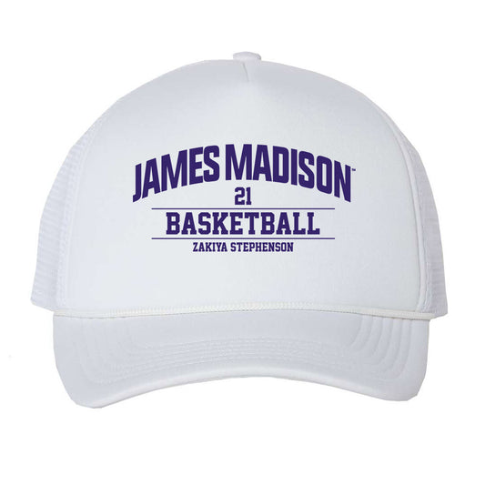 JMU - NCAA Women's Basketball : Zakiya Stephenson - Trucker Hat-0