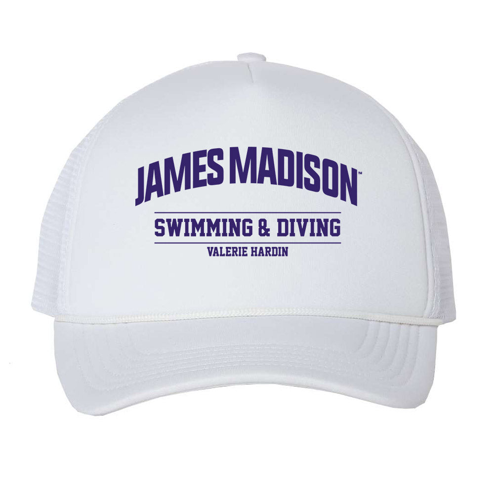 JMU - NCAA Women's Swimming & Diving : Valerie Hardin - Trucker Hat-0