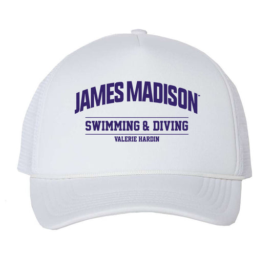 JMU - NCAA Women's Swimming & Diving : Valerie Hardin - Trucker Hat-0