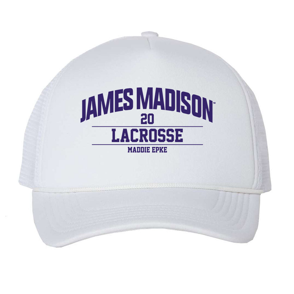 JMU - NCAA Women's Lacrosse : Maddie Epke - Trucker Hat-0