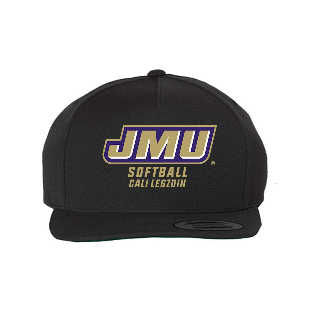 JMU - NCAA Softball : Cali Legzdin - Snapback Hat-0