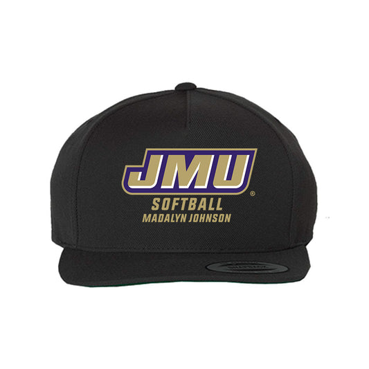 JMU - NCAA Softball : Madalyn Johnson - Snapback Hat-0