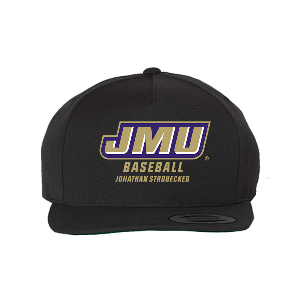 JMU - NCAA Baseball : Jonathan Strohecker - Snapback Hat-0