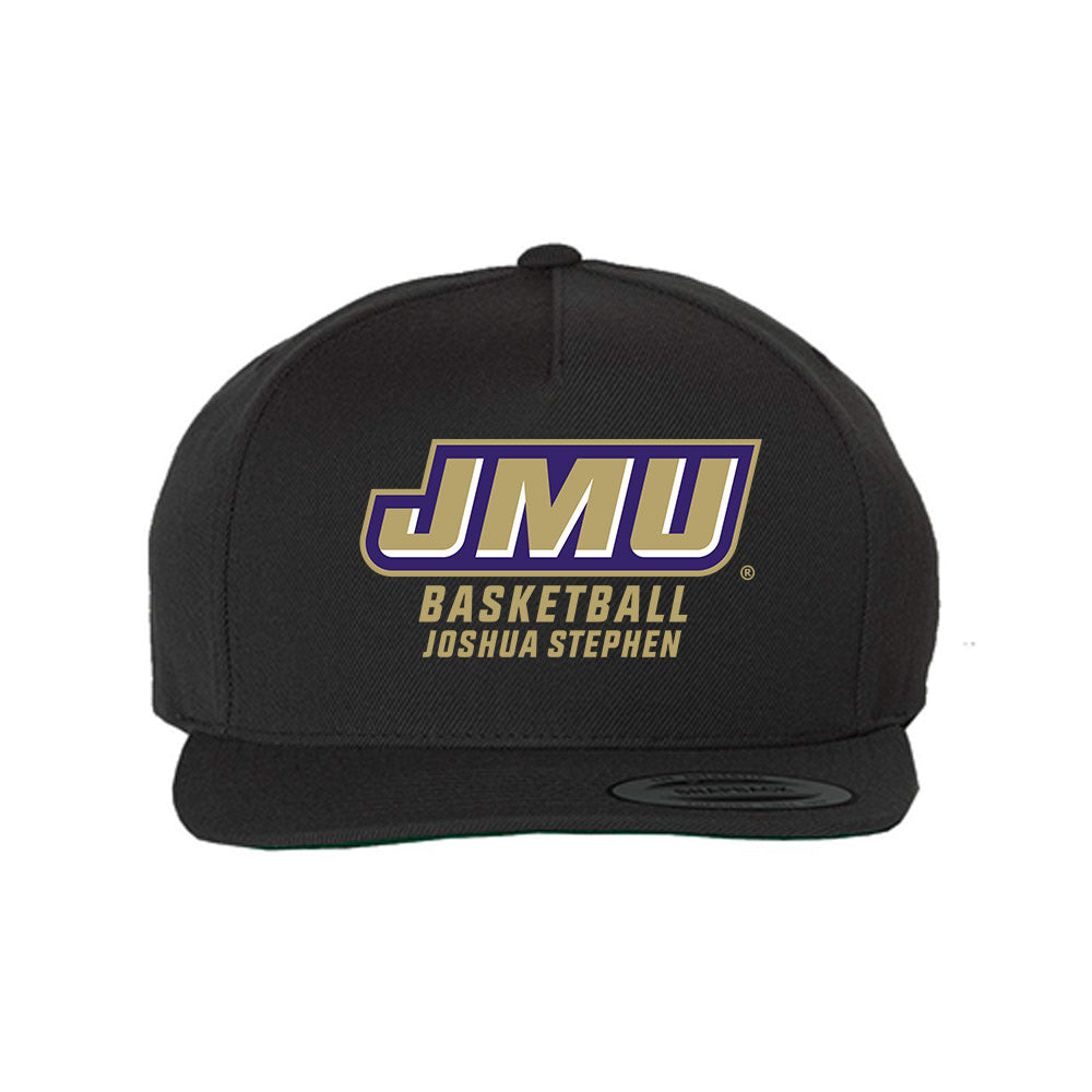 JMU - NCAA Men's Basketball : Joshua Stephen - Snapback Hat-0