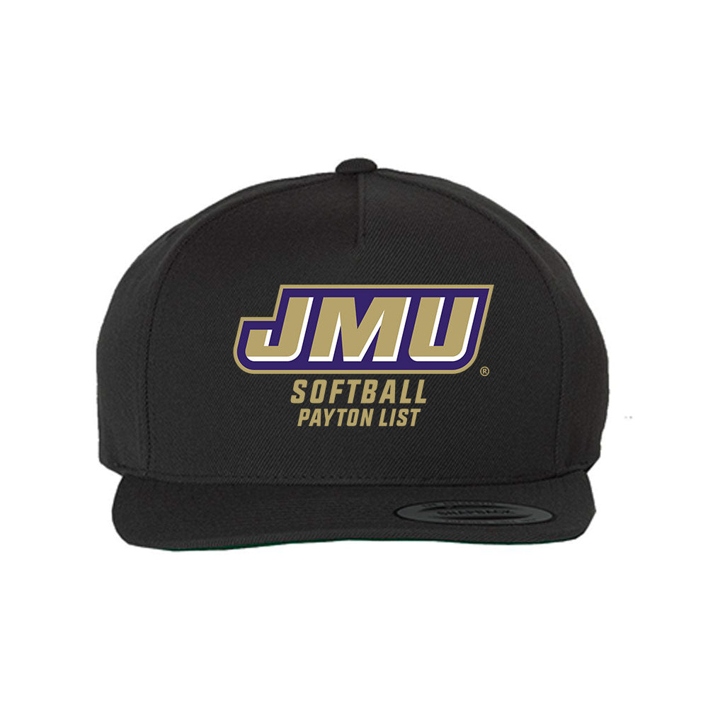 JMU - NCAA Softball : Payton List - Snapback Hat-0