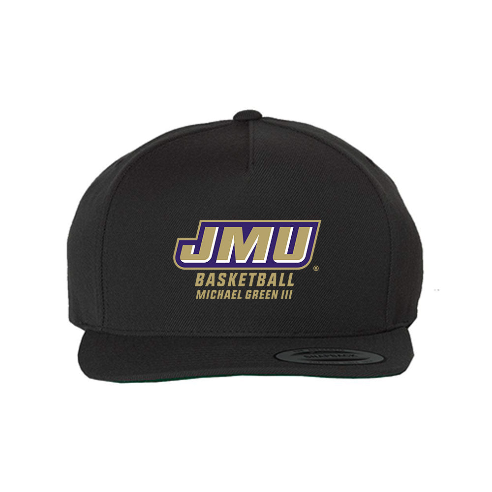 JMU - NCAA Men's Basketball : Michael Green III - Snapback Hat