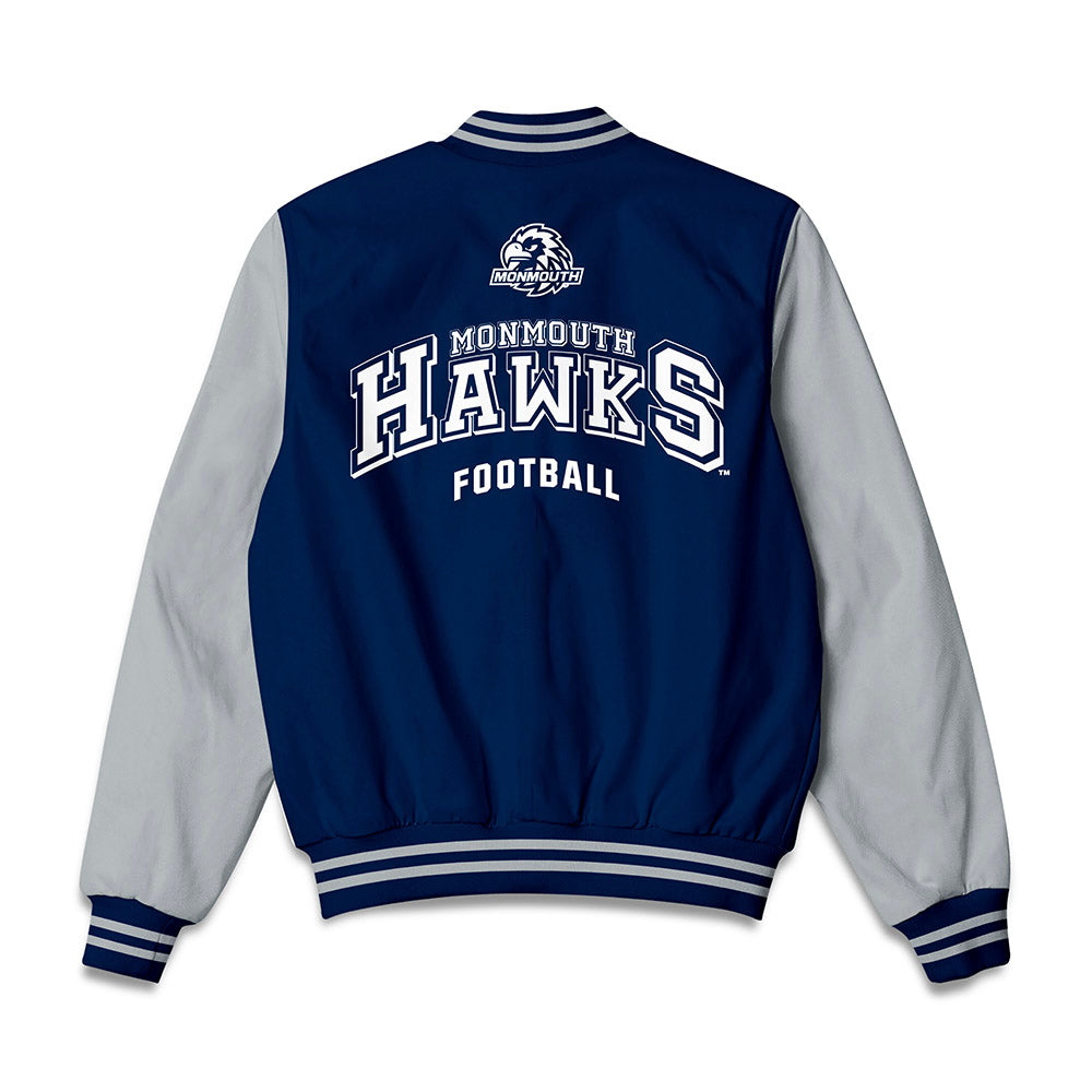 Monmouth - NCAA Football : DJ Briscoe Jr - Bomber Jacket-1