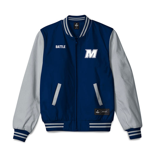 Monmouth - NCAA Men's Track & Field : Isaiah Battle - Bomber Jacket