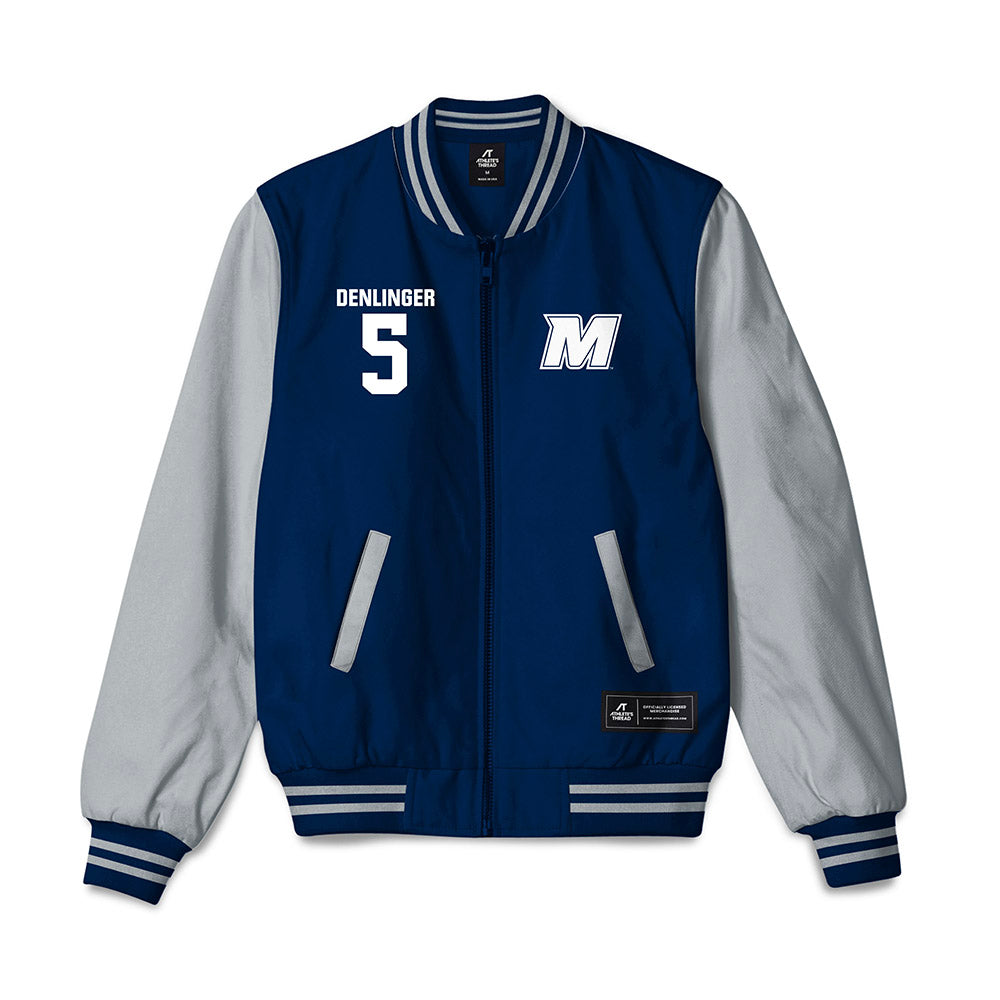 Monmouth - NCAA Baseball : Austin Denlinger - Bomber Jacket