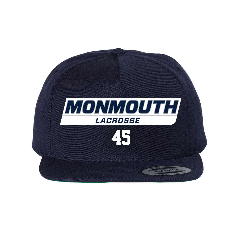 Monmouth - NCAA Men's Lacrosse : Mitch Boudreau - Snapback Hat-0