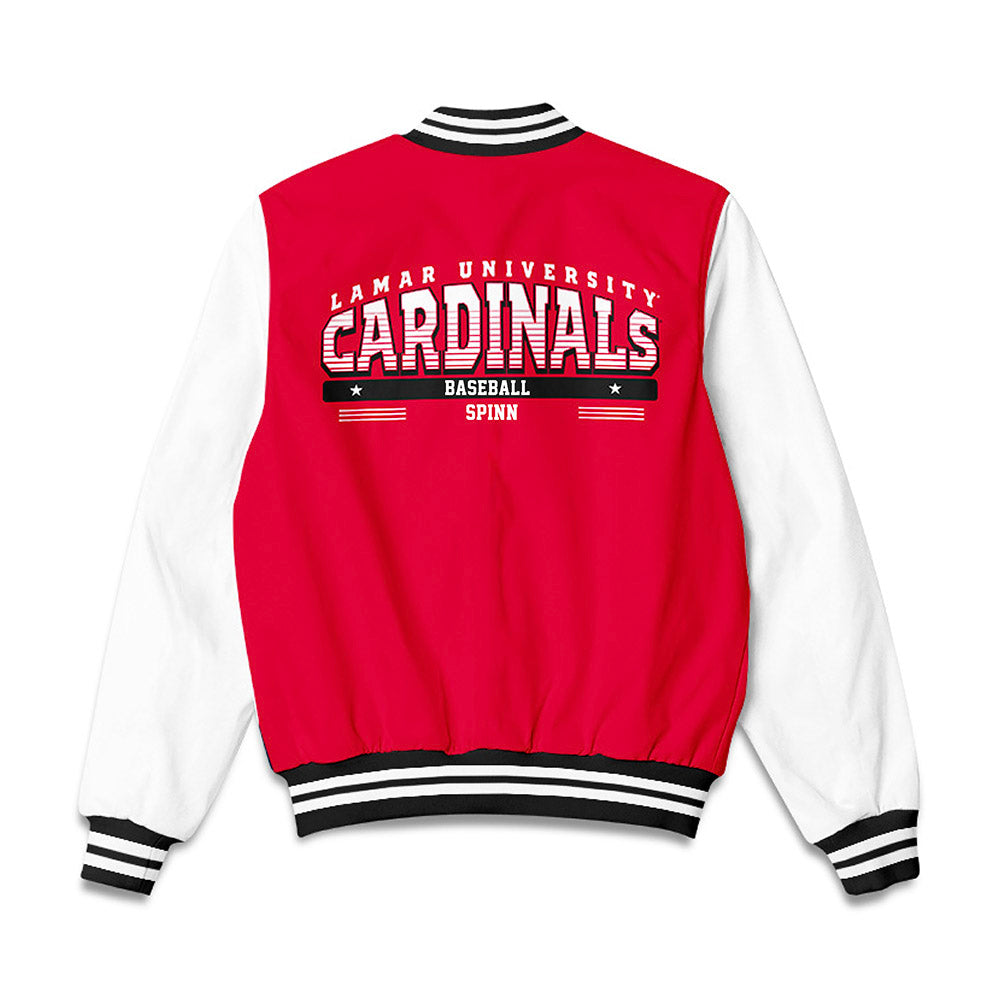 Lamar - NCAA Baseball : Zane Spinn - Bomber Jacket-1