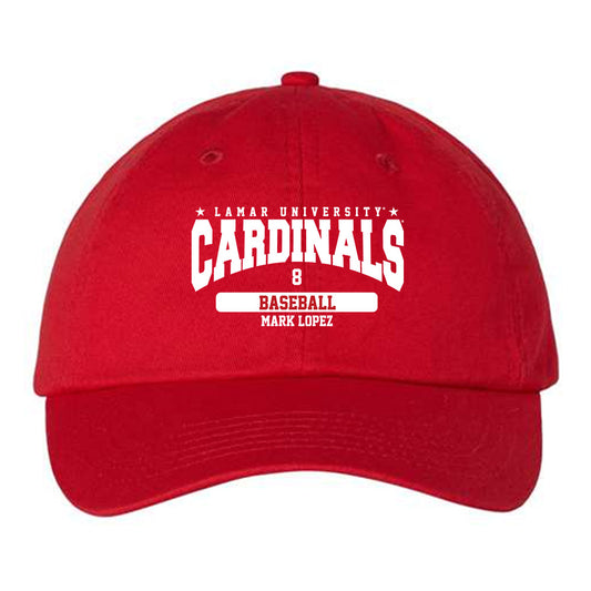 Lamar - NCAA Baseball : Mark Lopez - Dad Hat-0