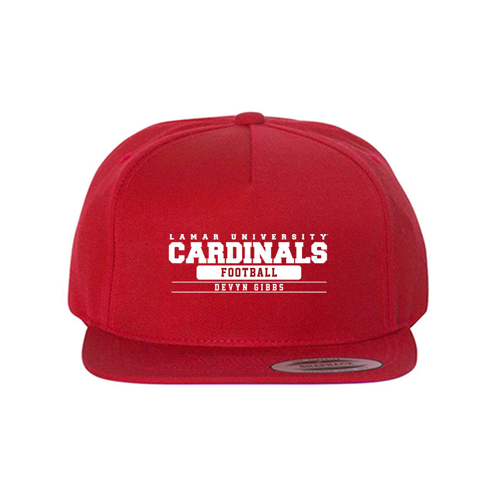 Lamar - NCAA Football : Devyn Gibbs - Snapback Hat
