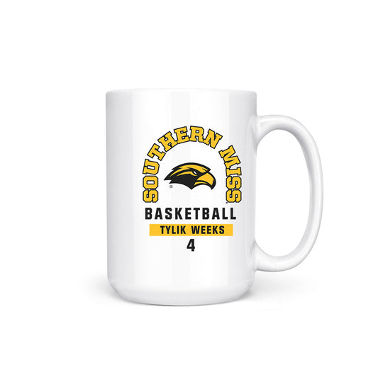 Southern Miss - NCAA Men's Basketball : Tylik Weeks - Coffee Mug-0