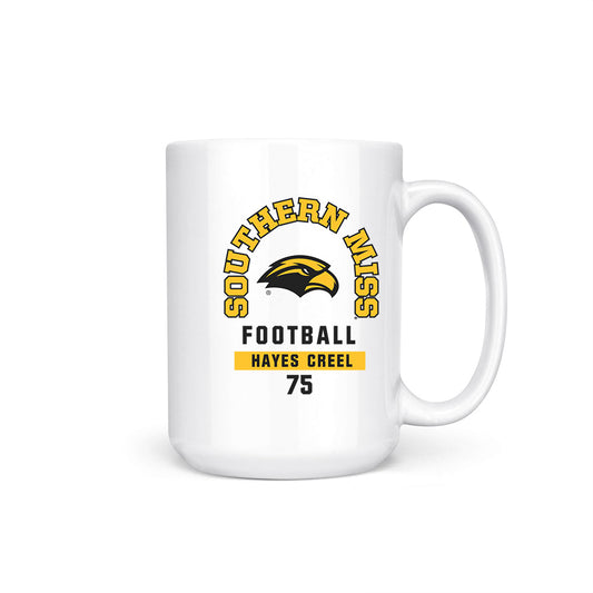 Southern Miss - NCAA Football : Hayes Creel - Coffee Mug-0