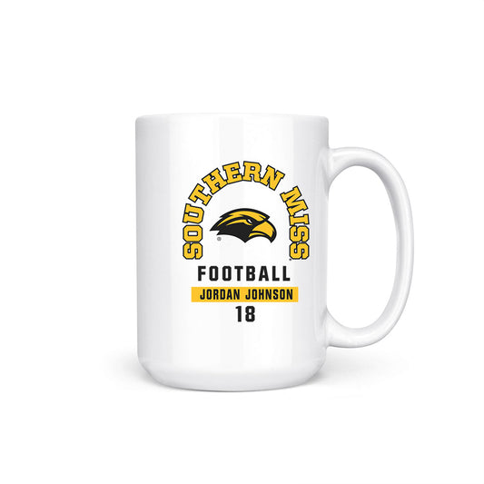 Southern Miss - NCAA Football : Jordan Johnson - Coffee Mug-0