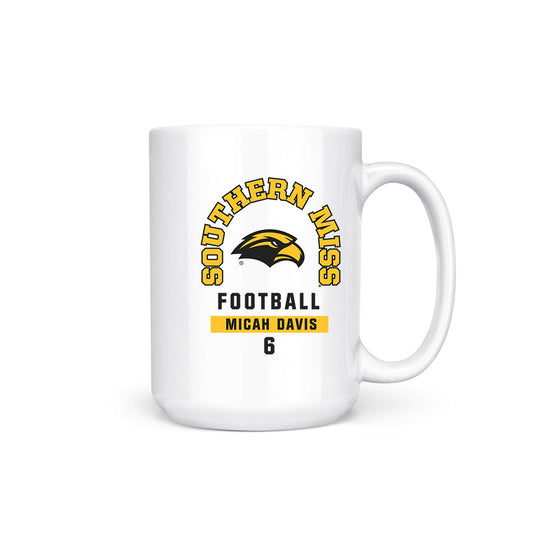 Southern Miss - NCAA Football : Micah Davis - Coffee Mug-0