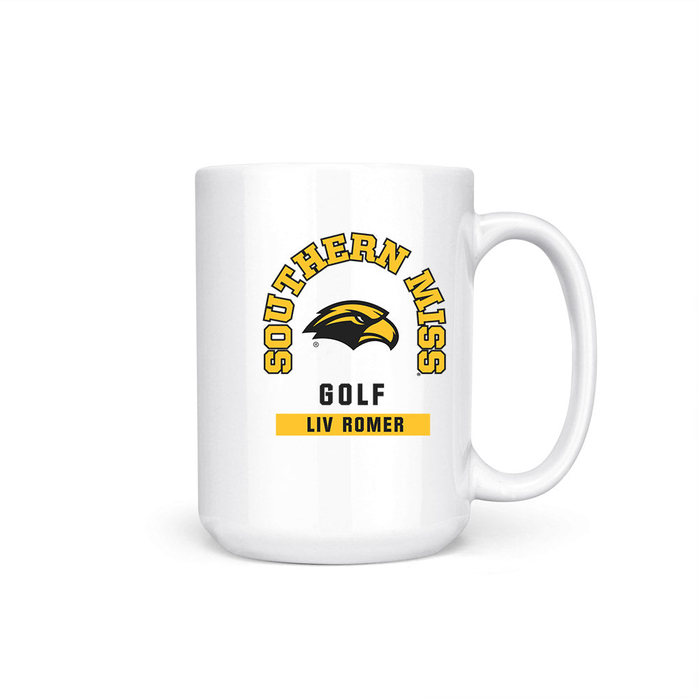 Southern Miss - NCAA Women's Golf : Liv Romer - Coffee Mug-0
