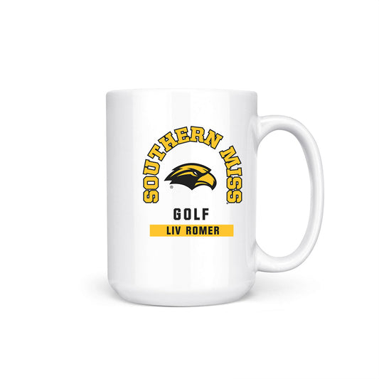Southern Miss - NCAA Women's Golf : Liv Romer - Coffee Mug-0
