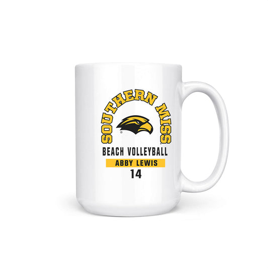 Southern Miss - NCAA Beach Volleyball : Abby Lewis - Coffee Mug-0