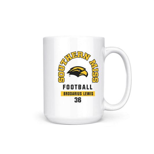 Southern Miss - NCAA Football : Brodarius Lewis - Coffee Mug-0