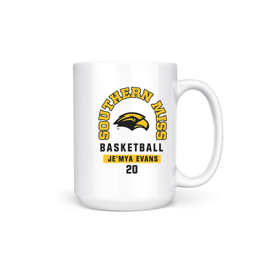 Southern Miss - NCAA Women's Basketball : Je'Mya Evans - Coffee Mug-0