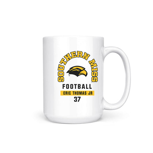 Southern Miss - NCAA Football : Eric Thomas Jr - Coffee Mug-0