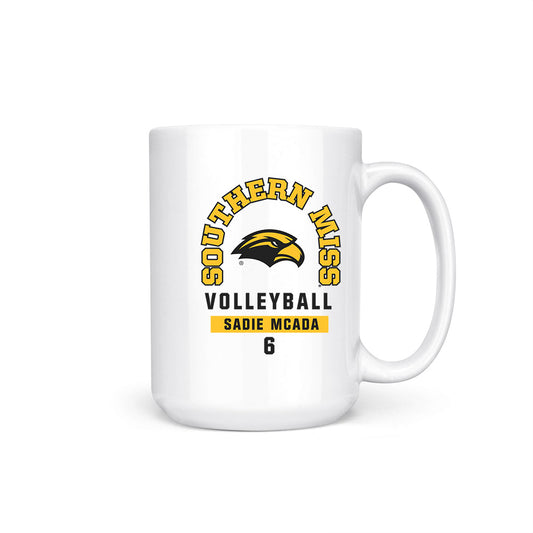 Southern Miss - NCAA Women's Volleyball : Sadie McAda - Coffee Mug-0